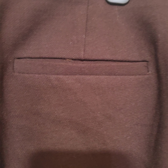 J. Crew Martie Slim Cropped Pants Trousers Side Zip Women Brown Size 16T - Picture 5 of 7